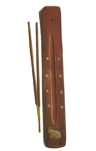 Porte Encens Traditionnel d'Inde – Motif Éléphant & Étoiles